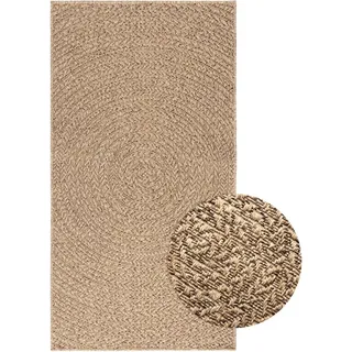 Teppich 80x150 Cm Jute-optik Innen Und Außen