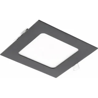 Aigostar Eckige LED Einbauleuchte 6W schwarz 120 x 120 x 22mm