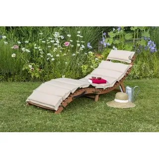 Merxx Ipanema 178 x 54 x 70 cm grün/beige klappbar