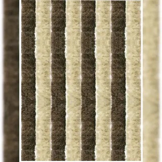 arsvita Flauschvorhang 80x185 cm Unistreifen beige - braun,