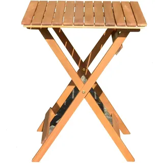 Sedex Balkon Bistro Klapptisch Mod. Diego Eukalyptus Holz Natur geölt B/T/H ca. 58/58/73