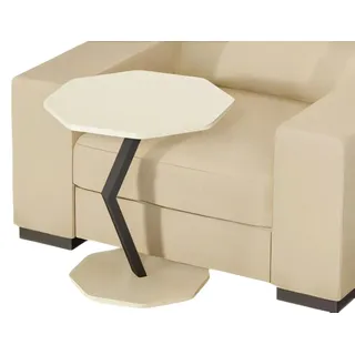 JV Möbel Beistelltisch aus Holz in Weiß modern elegant