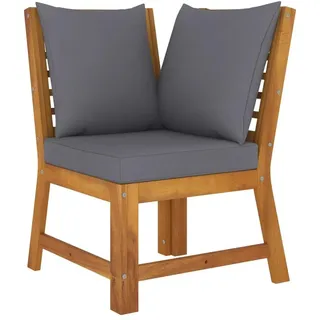 vidaXL Modular-Ecksofa braun/dunkelgrau