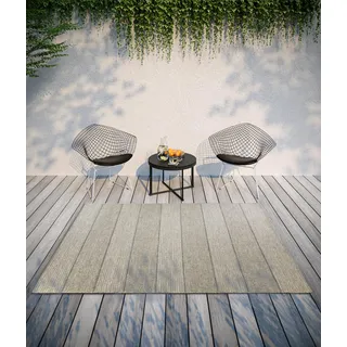 Villeroy & Boch »Isabella«, rechteckig, 8 mm Höhe, In-& Outdoor, Flachgewebe, wetterfest, Terrasse, Balkon, natur, Braun,