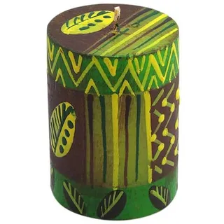 Nobunto Kerzen - Baba - Fair Trade Kunstkerze aus Südafrika - Handbemalte Geschenkkerze - Afrikanische Kerzensets - Bunte Stabkerzen - Weihnachten - Ostern (Einzelkerze 5x7cm)