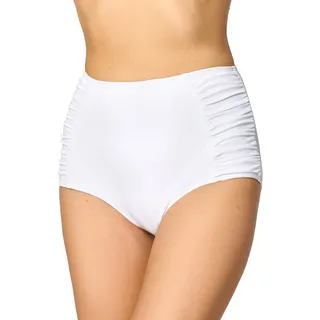 Merry Style Badehose Damen High Waist Bikinihose Bikini Unterteil MS10-119 | Hoher Bund mit Bauchweg-Effekt, seitliche Raffungen, UV-Schutz UPF 50+, schnelltrocknend, chlor- und salzwasserbeständig - 50