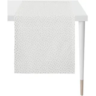 Ambiente Tischläufer Christmas Elegance, Grau, Silber, Textil, Punkte, rechteckig, 48x140 cm, Oeko-Tex® Standard 100, Wohntextilien, Tischwäsche, Tischläufer
