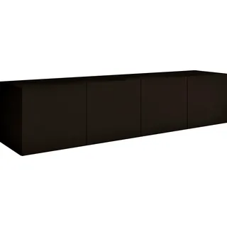 borchardt Möbel Vaasa Lowboard 152 cm Schwarz Matt Holz