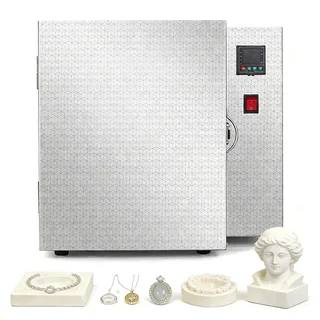 richigblosmum Elektrischer Brennofen für Keramik zu Hause, Digitaler PID-Regler mit ±1°C Genauigkeit, Mini-Brennofen für Schmuck, Metall-Ton, Keramik, Emailschmelzen, DIY-Bastelarbeiten (15x15x20cm)