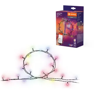 LEDVANCE SMART WIFI CRYSTAL LED-Lichterkette mit buntem Licht, Macig RGB, dimmbar, schwarz, Leuchtmittel nicht austauschbar