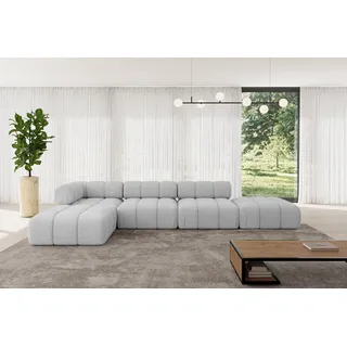altdecor Eckcouch modular 3-Sitzer Hellgrau