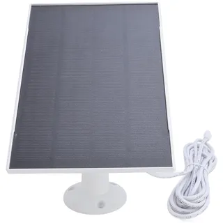8W Solarpanel für Überwachungskamera, USB C/Micro USB Solar Panel Ladegerät für Vogelfutterkamera/Türklingelkamera/Stick up Cam, IP66 Wassersicher, 360° Verstellungshalterung