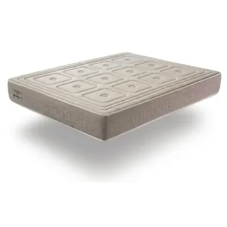 Federkernmatratze XALUCA ORGANIC NATURA Wolle und Baumwolle 150X200 Höhe 28 cm - Weiß