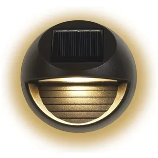 MAXXMEE Solar-Zaunleuchte 4er-Set 1,2V schwarz inkl. Befestigungsschrauben - Schwarz