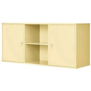 Hammel Furniture Sideboard Mistral, Hochwertig Schrank, hängend/stehend montierbar, mit zwei Türen, B: 133 cm, anpassungsbar Designmöbel gelb 