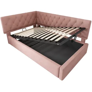 ComfortXL Tagesbett, Pink, Metall, 90x190 cm, Kinder- & Jugendzimmer, Kindermöbel, Kinderbetten, Kindereinzelbetten