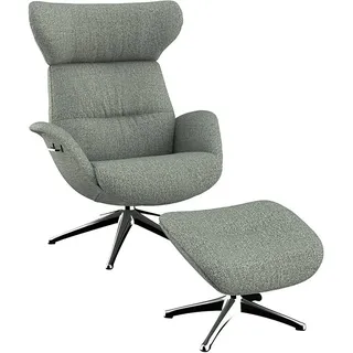 flexlux Relaxsessel More Polyester 90 x 107 x 89 cm Blau mit Kopfteil