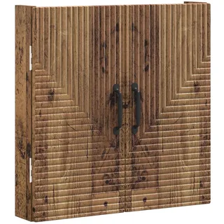 vidaXL Dartboard Schrank HAARLEM Altholz 52,5 x 10,5 x 53,5 cm
