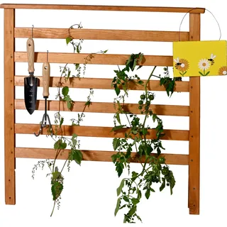 Dobar Rankgitter-Aufsatz Kubus 2.0 78 x 5 x 78 cm Braun