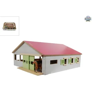 Kids Globe Pferdestall mit 3 Boxen und Reitplatz, Länge: 62 cm