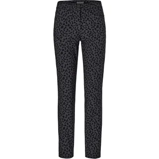 Tchibo - Bedruckte Bengalin-Hose - Damen - Gr. 46 - dunkelgrau/print