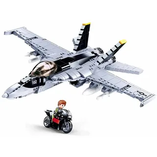 SLUBAN BRICKS Model Bricks-F/A-18E Super Bumblebee 128-tlg. M38-B0928