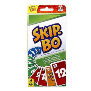 Mattel Kartenspiel 52370, Skip-Bo, ab 7 Jahre, 2-6 Spieler