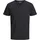T-Shirt Split mit Neck in schwarzem Black-S