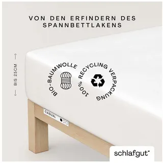schlafgut Casual 90 x 190 - 100 x 200 cm new white