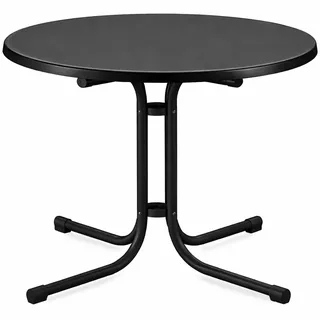 Beautissu Bistroni Bistrotisch Ø 80 x 70 cm Schwarz
