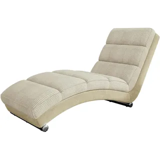 Mirjan24 Relaxliege Holiday Cord, Polstersessel Loungesessel Liegesessel Farbauswahl Relaxsessel Modern Wohnmöbel (Paros 01 + Poso 100)