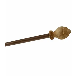 Loberon Vorhangstange Trangé 1-läufig Ø 50 mm 240 cm Braun