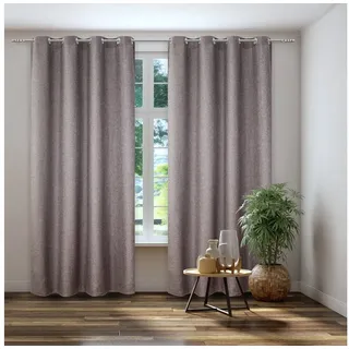 Kutti Dimout Ösen 140 x 145 cm braun