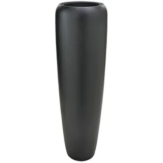 Flingora Bodenvase Cleo, mit Einsatz - Fiberglas - Indoor & Outdoor - Samtschwarz - Höhe 117 cm schwarz Ø 34 cm x 117 cm