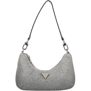 GUESS Zalina Schultertasche 23 cm silberfarben