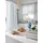 Dekostore in offwhite-blau Gr 225-x-140cm