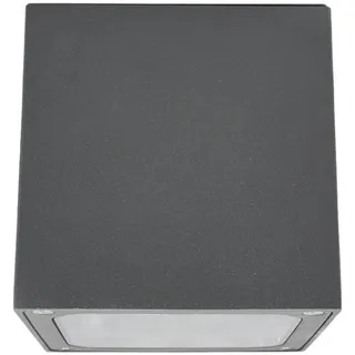 LUCANDE LED Deckenleuchte Tanea Aluminium 12 cm spritzwassergeschützt grau