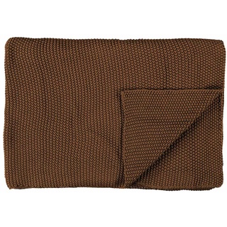 Marc O'Polo Decke Nordic Knit 130x170 Toffee Brown