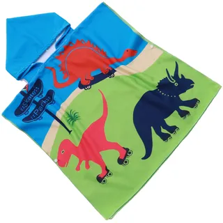 FEBE Badeponcho Kinder Badetuch Mit Kapuze Bademantel für Kleinkind
