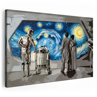Artmazing | Star Wars Bild bunt | S-Art Bilder | Star Wars Bilder Modern | Leinwandbilder XXL Wohnzimmer | Wandbild Star Wars Deko XXL | Bild Leinwand XXL | buntes Poster für Wand