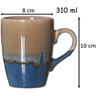 Ritzenhoff & Breker Matos Henkelbecher 0,31 l Braun 6 St.