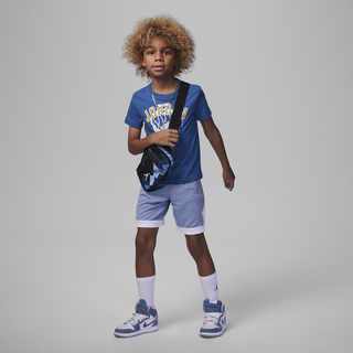 Jordan Hoop Styles 2-teiliges Shorts-Set für jüngere Kinder - Blau, 7