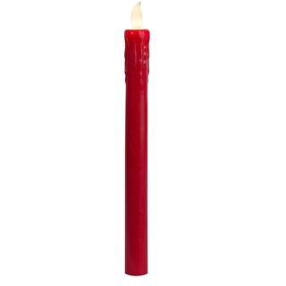 LED Kerzen | LED Stabkerzen Rot | LED Kerzen flackernde Flamme | Kerzen Deko | Stabkerzen | Kerzen Set 2er | Deko Kerzen | Stabkerzen LED