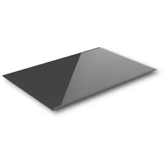 Euro Tische Glasplatte für Kaminofen und Tischplatte in 100x70cm Facettenschliff, Schutzplatte mit 6mm ESG Sicherheitsglas, Funkenschutzplatte, Glasboden für Kamin (Schwarz)