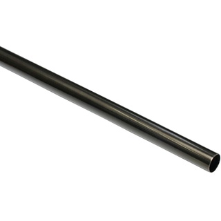 GARDINIA Gardinenstange, Metall-Rohr, Vorhangstange, Serie Chicago, Durchmesser 20 mm, Länge 160 cm, Titan