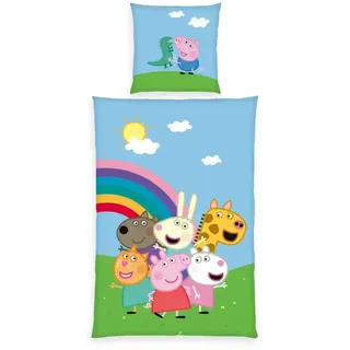 Herding Peppa Pig mehrfarbig 135 x 200 cm + 80 x 80 cm
