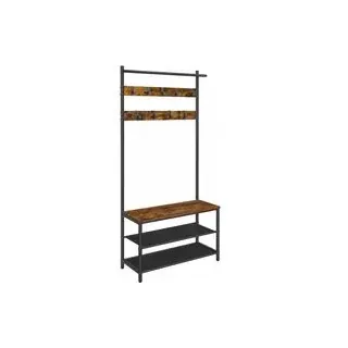 Garderobenständer, Garderobe mit Schuhbank, Kleiderständer