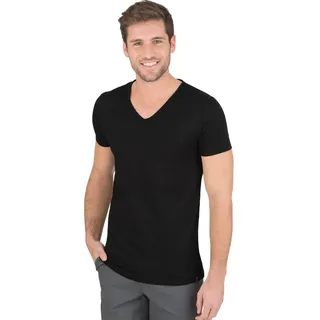 T-Shirt » V-Shirt Slim Fit«, (1 tlg.), Gr. L, schwarz, , 804328-L