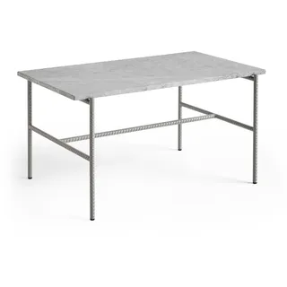 HAY - Rebar Beistelltisch rechteckig, Marmor grau / fossilgrau