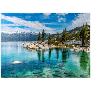 The Beautiful Crystal Clear Waters of Lake Tahoe – Premium 1000 Teile Puzzle für Erwachsene